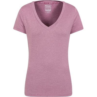 Mountain Warehouse Dames/Dames Vitaliteit V Hals T-shirt (Roze)