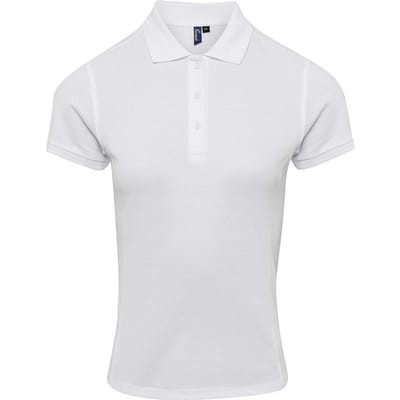 Premier Dames/Dames Coolchecker Plus Poloshirt (Wit)