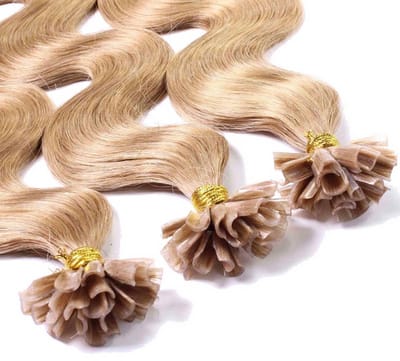 Keratin Hair Extensions #M18/60 | Flat Tip | 60 CM | 25 Stuks | 25 gram | Luxury Hair A+ | Human Hair Keratin | Remy Sorted & Double Drawn | Extensions Blond| Extensions Human Hair| Echt Haar | Wax Extensions| Haarverlenging