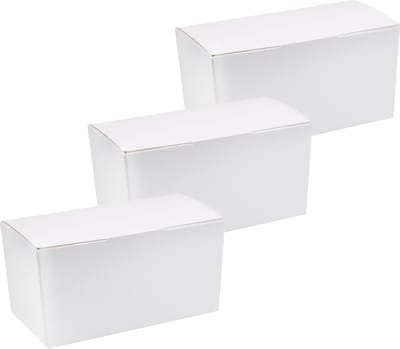 Santex cadeaudoosje/bonbondoosje - 11 x 5 cm - Bruiloft bedankje - 50x stuks - wit - 125 gram