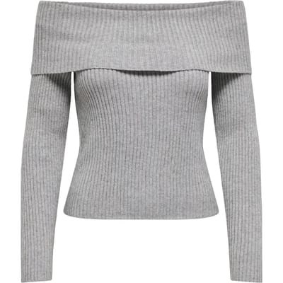Slim fit gebreide pullover van viscosemix, model 'KATIA'