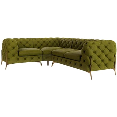 3-zitshoekbank Chelsea links velvet | Ropez
