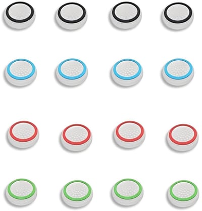 Dailygoods- Joystick Cap 16 Stuks - Siliconen Keycaps - Beschermkap - Gamecontroller Accessoires - Analoog - Controller Grip - Controller Grips