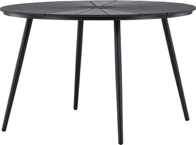 Nest outdoor Denzel Ronde Tuintafel Zwart - Buiten - Eettafel - Aluminium - Ø 120 cm