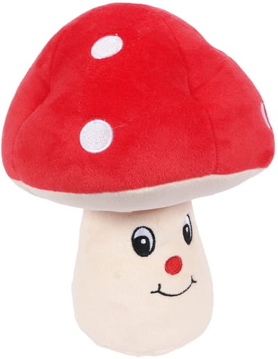 PIA Soft Toys - Pluche Paddenstoel - Rood - 23 cm