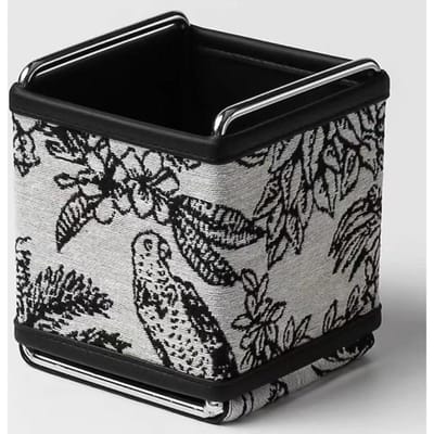 Boîte de Rangement de Bureau en Cuir Style Français Boîte de Rangement pour Pinceaux de Maquillage Boîte de Rangement pour Télécommande Porte-Stylo Boîte de Rangement pour Papeterie gray