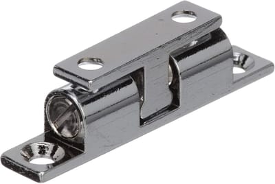 Deurstopper Wielen - Vloergeleider - Deuren Sturen - Voor harde vloeren - 49mm x 10mm - Chroom