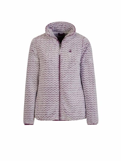 BJØRNSON Marit Fleece Vest 4 Seizoenen Dames - Rits - Maat 36 - Violet