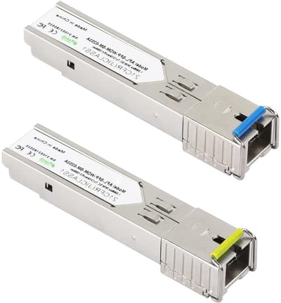 Optische Module - SFP Zendontvanger - Snelle Dataoverdracht - Enkele Vezel BIDI - 3KM Bereik - Zilver