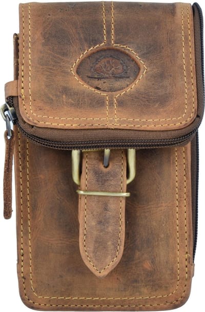 GREENBURRY gordeltas Vintage RV - Beltbag Save Brown bruine