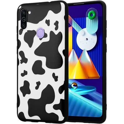 ShieldCase Holy Cow Hoesje geschikt voor Samsung Galaxy M11 hoesje - TPU hoesje - Kwalitatieve backcover - Koe patroon - Koeienprint