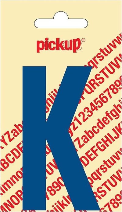 Pickup plakletter Nobel 90 mm blauw K - 31052090K
