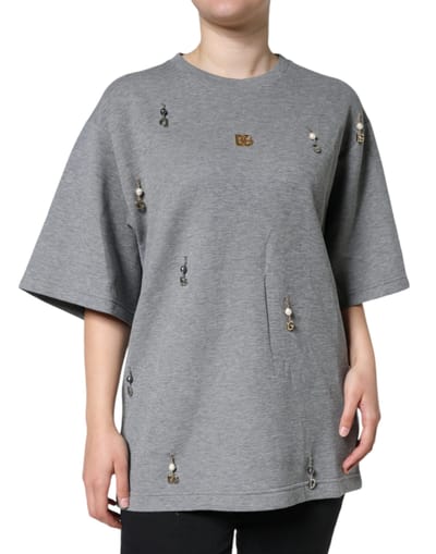 Dolce Gabbana Tsh84630 Grijze T-shirt
