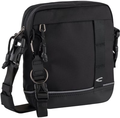 camel active CONNECT schoudertas met afneembare schouderriem - Maat menswear-S - Zwart