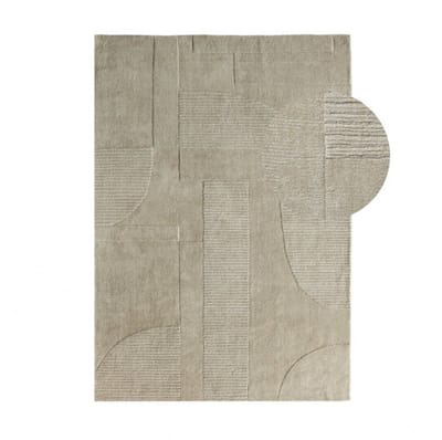 by fonQ Shapes Vloerkleed - Sage groen - Rechthoekig - 160 x 230 cm