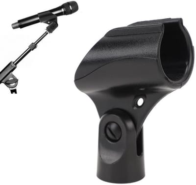 Allecto - Verstelbare draadloze microfoonclip - ABS-materiaal