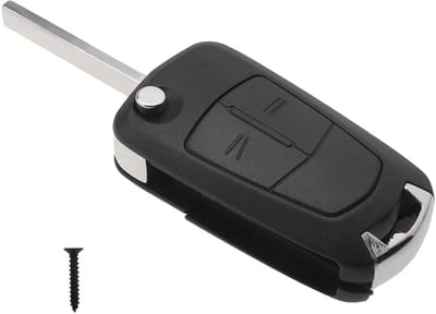 Dailygoods- Afstandsbediening Vervangend - Sleutelhanger Case - Compatibel met Vauxhall/Opel - Corsa D/Astra/Zafira/Vectra/Meriva - 2 Knoppen: Lock/Unlock - Perfecte Vervanging - Autosleutel