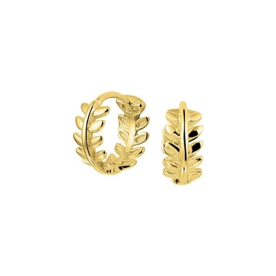 Zilver Verguld (Geel) Klapoorringen 1 Micron 2103246