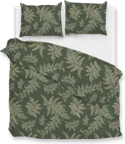 Zohome Joann Dekbedovertrek - Lits-jumeaux - Flanel - 240x200-220cm - Groen