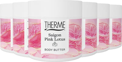 Therme Saigon Pink Lotus Body Butter - 6 x 225 gr - Voordeelverpakking