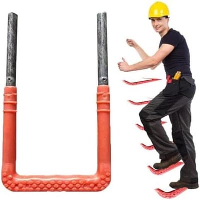Metalen Vluchtladder - Noodladder Evacuatie - Snelle Ontsnapping - Verstelbare Treden - Tot 500 kg - Zwart