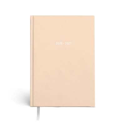 SOHO - Agenda A5 - Jaar 26/27 - 12 maanden - 1 week op 2 pagina`s - Inclusief Leeslint - Pastel - Peach