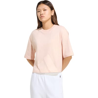 Adidas Essentials Big Logo Boyfriend Graphic T-shirt Met Korte Mouwen Roze S Vrouw