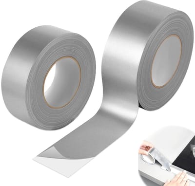 Set van 2 Waterdichte Aluminium Plakbanden, Hoge Temperatuur Bestendig, Duurzaam voor Reparatie en Bevestiging van Metaaloppervlakken