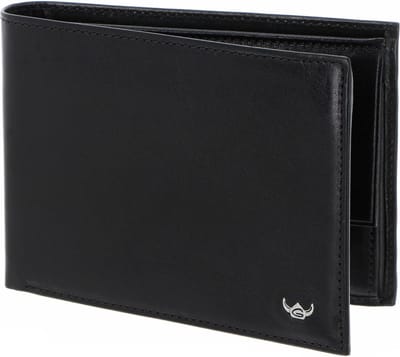 Golden Head Leren portemonnee Colorado RFID Protect Scheintasche 1154 Schwarz zwart