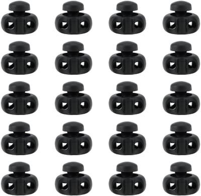 Dailygoods- Koordslot 20 Stuks - Veer Koordstopper 2-Gats