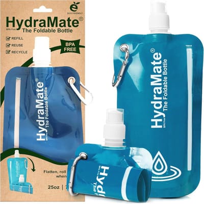 Opvouwbare Waterfles 750ml - Lichtgewicht en Flexibel voor Reizen