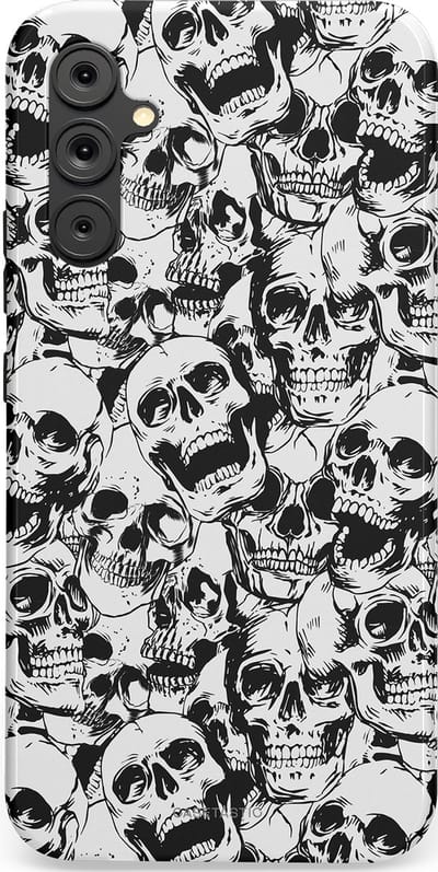 Casetastic Hoesje Geschikt voor Samsung A34 (5G) - Stijlvolle Beschermende Duo-layer Case - Lachende dood