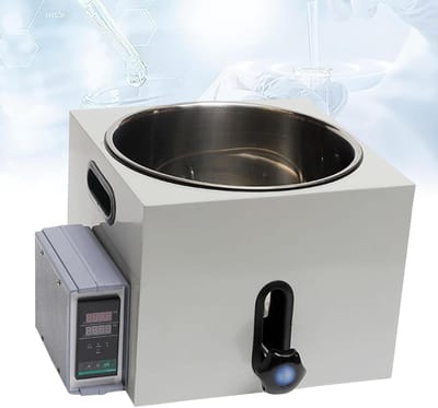 Lab Waterbad - Verwarmingsapparaat Digitaal - Constante Temperatuur - Roestvrijstaal Interieur - 9L Capaciteit - Zilver