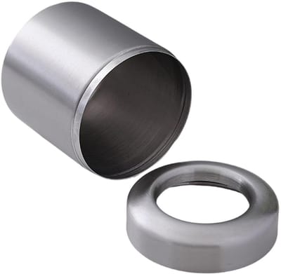 Kleine Prullenbak - Tafel Afvalbak - Aanrecht Opruimen - Met of Zonder Deksel - 1.5 Liter - Zilver