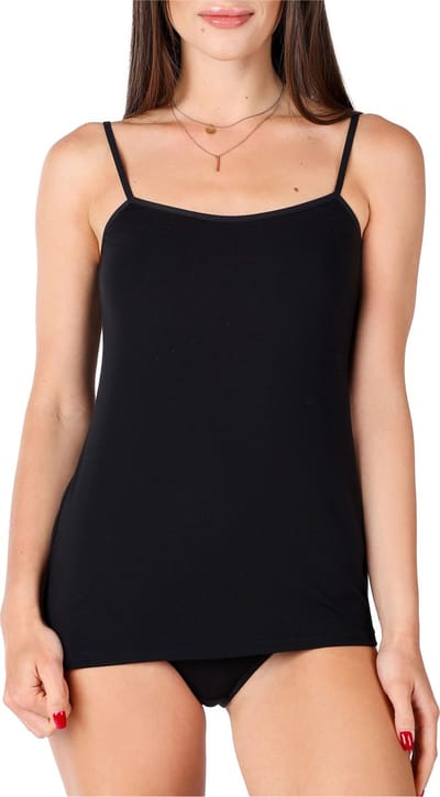 Bellivalini Dames Onderhemd - Ronde hals - Katoen - BLV-BLV50-220-UW - Zwart - 3XL