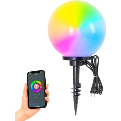 KS Verlichting Tuinbol Ø 25 met Smart WIFI LED incl. Spie