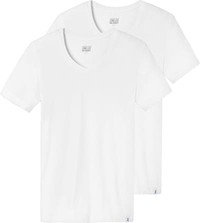Schiesser Heren onder t-shirts 2 pack Long Lift Soft