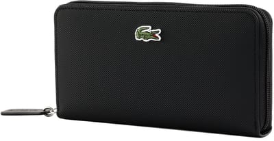 LACOSTE portemonnee Zip Wallet Noir zwart