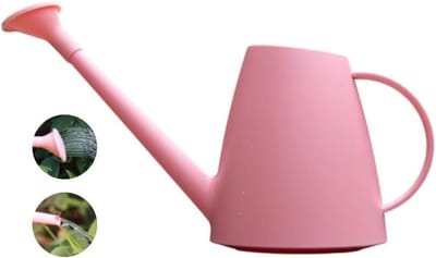 Luyy Plastic Gieter Kleine Lichtgewicht Leuke Indoor Outdoor Tuinplanten, Gieter, 0,48 Gallon met Douchekop Roze