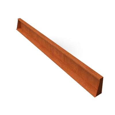 Fronta Keerwanden cortenstaal recht stuk L200 x B10 x H20 cm Geroba