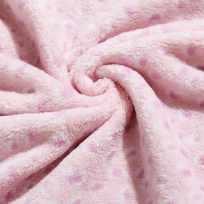 Zachte Fleece Babydeken voor Pasgeborenen, Knusse en Warme Kinderwagen Deken, Perfect Cadeau voor Baby's en Peuters, 75x100 cm, Roze Kat Design