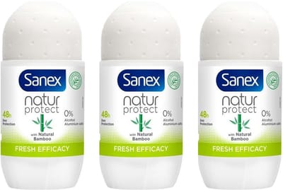 Sanex Deo Roller - Bamboo Fresh Efficacy 3 x 50 ml