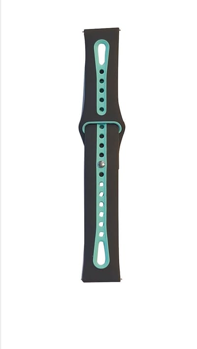 Sportbandje - Samsung Gear S3/Galaxy Watch 46mm - grijs/mint - siliconen