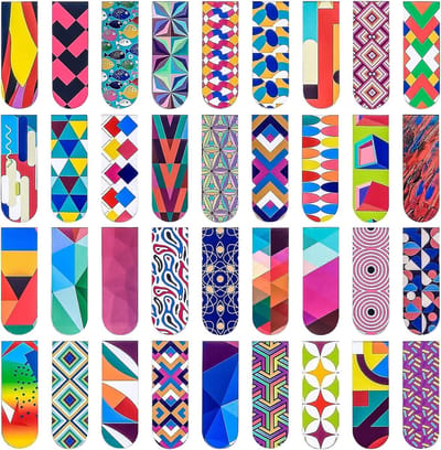 Kleurige magnetische bladwijzers - 36 stuks voor boeken, school en kantoor