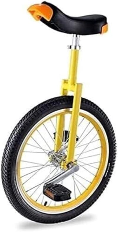 Eenwieler voor Volwassenen - Unicycle - Stedelijk Transport - Verstelbare Zitting - 20 inch - Geel