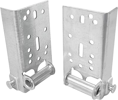 Garagedeur bodem hefbeugels zonder bevestigingsmiddelen - 2 stuks, geschikt voor 7/16 inch steel