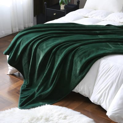 Dailygoods- Fleece Deken 450 g/m² - Pluizige/Zachte Deken - Lichtgewicht/Warme Deken - Multifunctioneel Plaid - Voor Alle Seizoenen - Duurzaam en Comfortabel