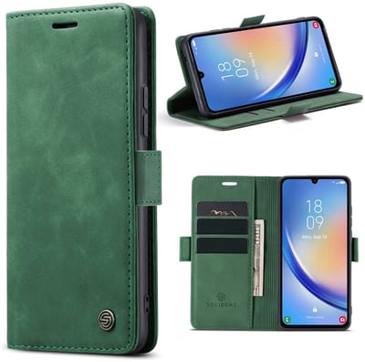 Multimedia & Accessoires Urban Book Case Hoesje geschikt voor Samsung Galaxy A17 – Groen -Telefoonhoesje – Met Stand – Kaarthouder – Pasjes Houder – Magneet Sluiting – Bookcase