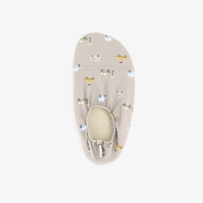 Slipstop Cars Naturel kinder schoenen beige - Maat 30/32