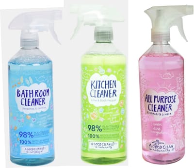A good clean spray Badkamer + Keuken + Allesreiniger - biologisch afbreekbaar - 3x 750ml